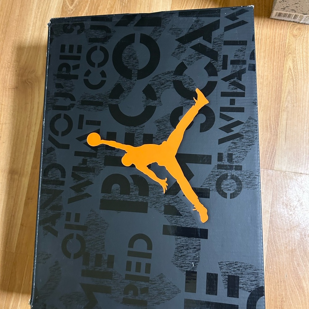Black and Orange Shoe Box